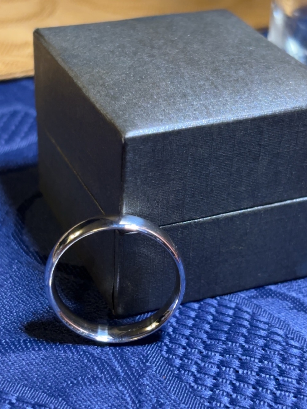 Classic Silver men’s thin Band Ring - Polished Silver